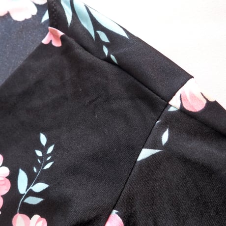 70s "JOHN WARDEN for Molyclaire" flare sleeve floral maxi dress