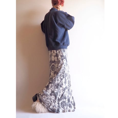 "ADRIENNE VITTADINI" silk floral maxi skirt