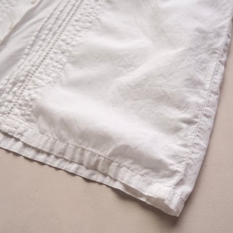 80〜90s lace collar cotton folk blouse