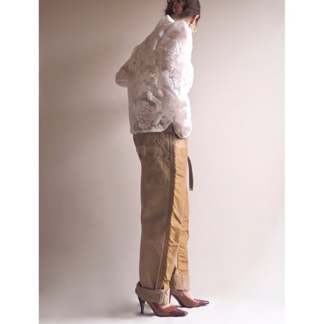 "Nu Influence" floral sheer blouse