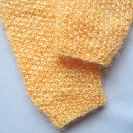 vintage orange mohair cardigan
