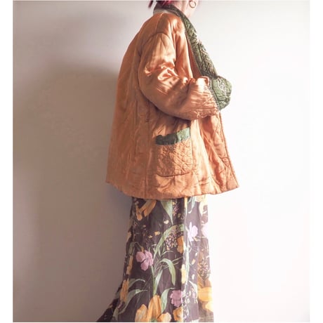 50〜60s chinese embroidered quilt jacket