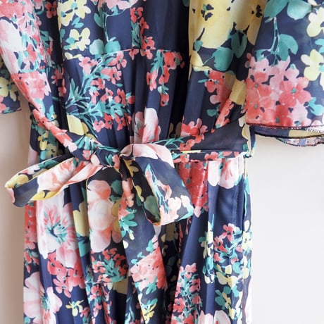 70s floral ruffle maxi dress