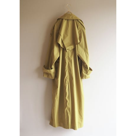 80s〜 euro vintage pistàcchio design trench coat
