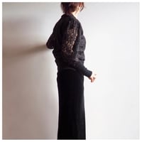 〜70s lace beaded design sweater