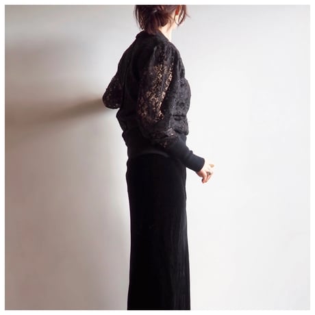 〜70s lace beaded design sweater