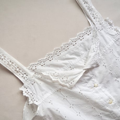 1900〜1920s antique eyelet lace corset cover