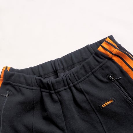80s "Adidas" black × orange track pants