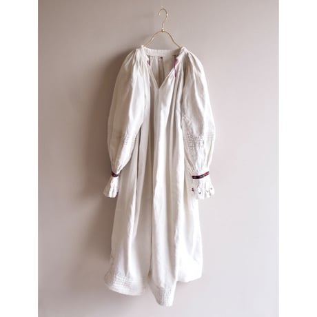 vintage romanian embroidered midi dress