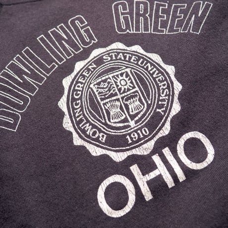 70〜80s s/s college print sweat