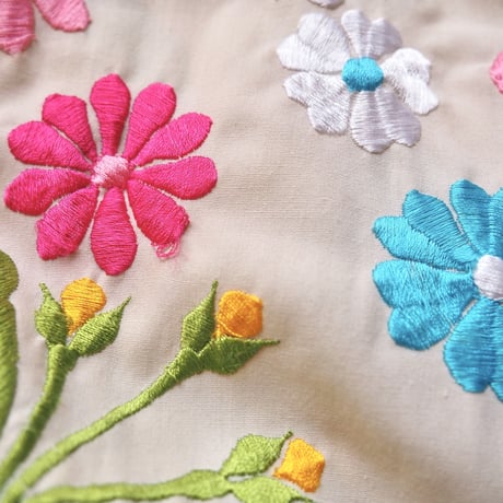 70s floral embroidered jacket