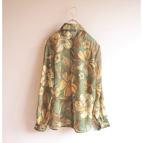 "impressions" floral print sheer blouse