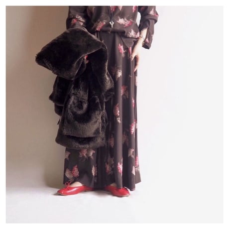 "Gianni Sport" lilac print blouse & maxi skirt set