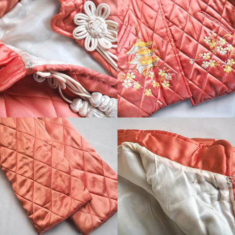 50〜60s chinese embroidered quilt jacket (CP)