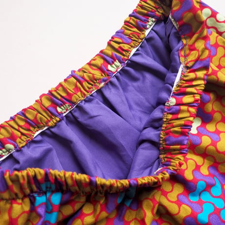 vintage african batik maxi skirt