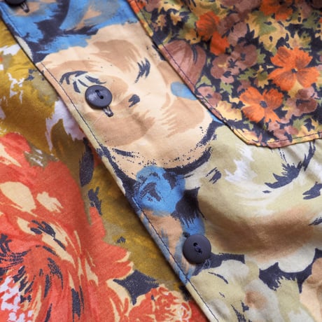 made in Italy floral patchwork blouse