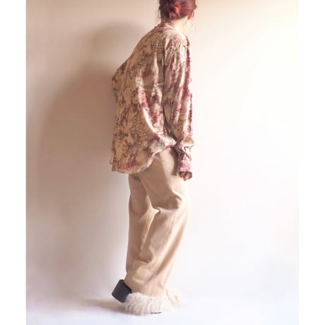 vintage abstract print blouse