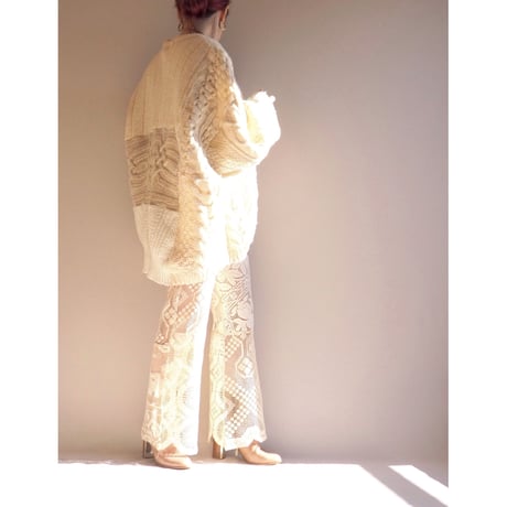original remake patchwork lace pants (D)