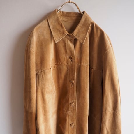 "PERSONA" oversized suede shirts