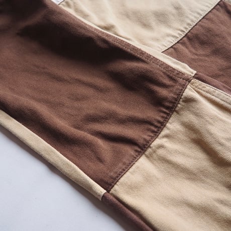 vintage patchwork cutoff pants