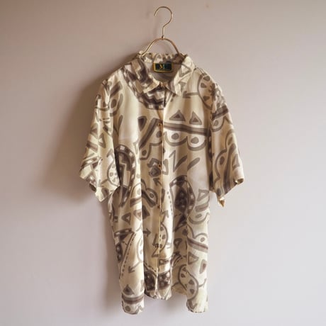 "LA MAGLIERIA DI MICA" abstract print oversized s/s blouse