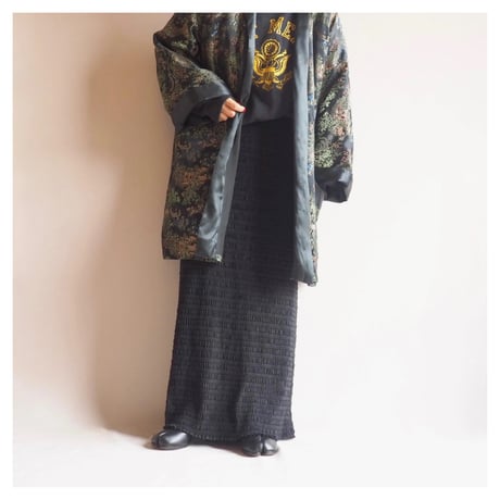 "Chico's Design" black creased maxi skirt