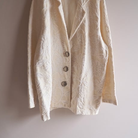 "Painted Pony" floral tapestry jacket