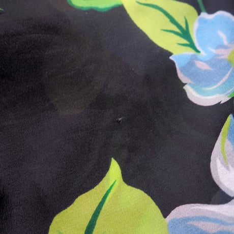 70s "LADY WINN California by Teddi" floral sheer tunic (A)