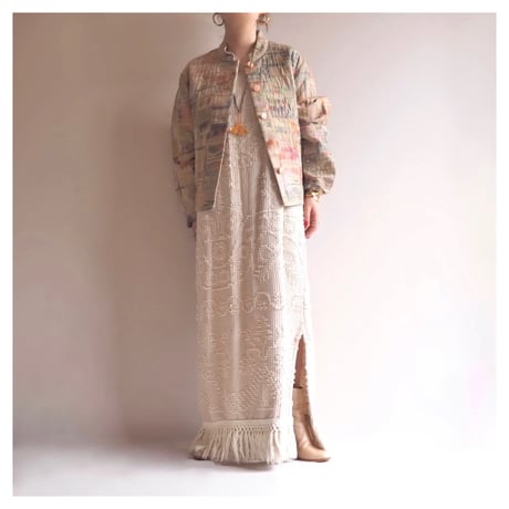 "ORVIS" textured tapestry jacket