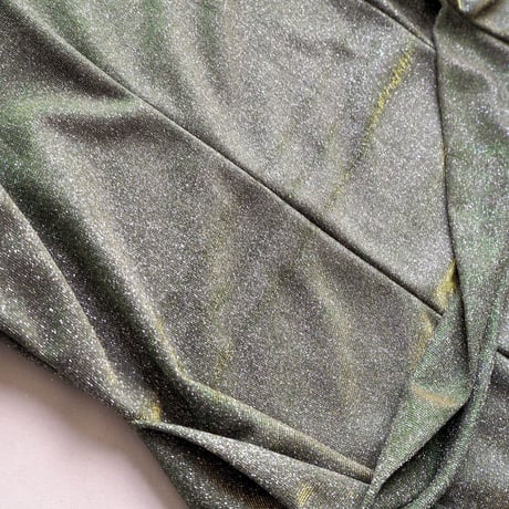 vintage iridescent shiny maxi dress