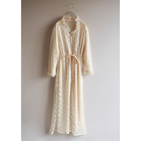 60〜70s "Say-Lu" lace house maxi dress