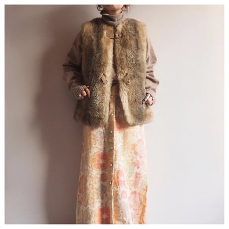 70s "Country Pacer" faux fur vest