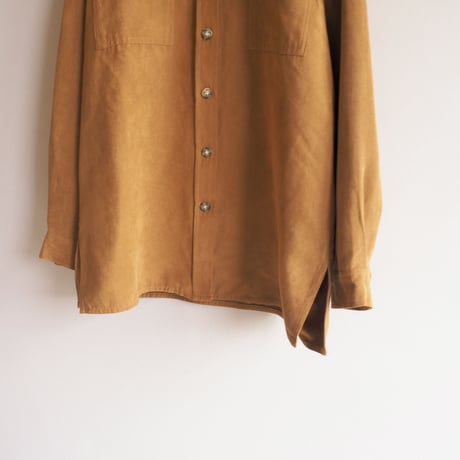 "White Stag"  brown faux suède shirts
