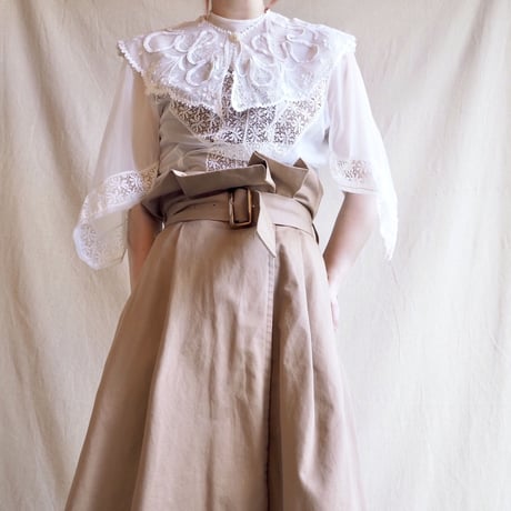 antique cornely lace big collar