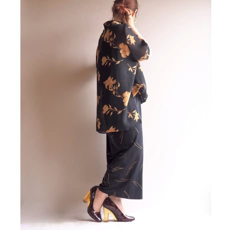 "bohly" abstract sleeveless rompers