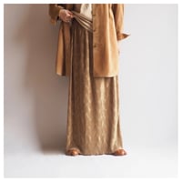 made in USA micro pleated maxi skirt