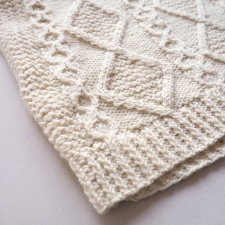 vintage oversized aran knit sweater
