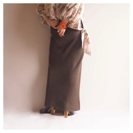 made in Germany lib knit maxi skirt