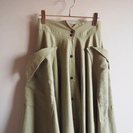 vintage design midi skirt