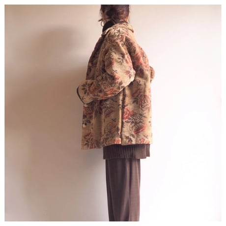 "Sag Harbor" floral tapestry jacket