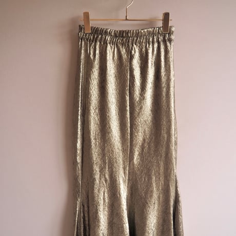 "Scarlet Roos" gold mermaid maxi skirt