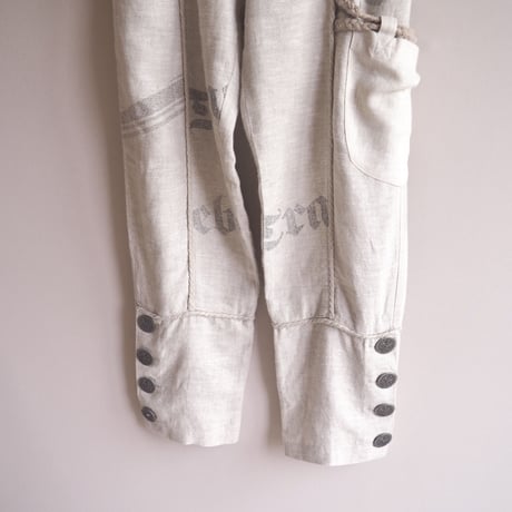 vintage folk linen design pants