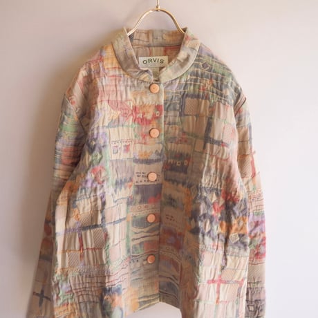 "ORVIS" textured tapestry jacket