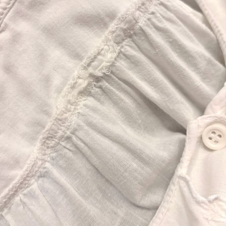 80〜90s lace collar cotton folk blouse