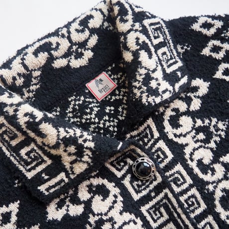 "Alpaci" geometric knit coat
