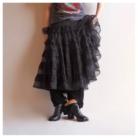 60s〜 "Fantasy LINGERIE" lace tiered panier