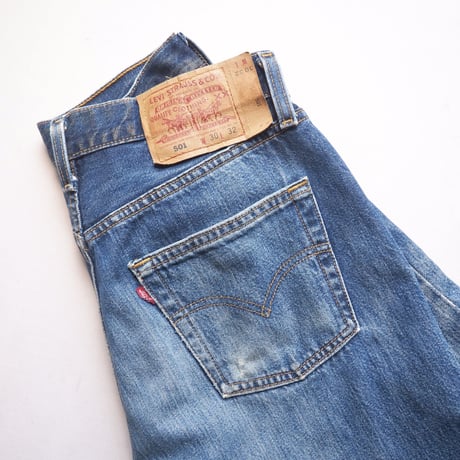 90s made in USA Levi's 501 damage denim pants