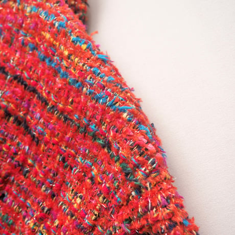 "Karen Hart" multi color tweed jacket