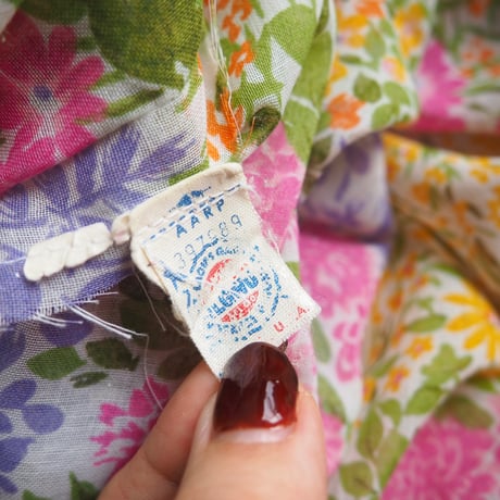 70s "Jamison" floral sheer midi dress