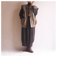 vintage leather design vest